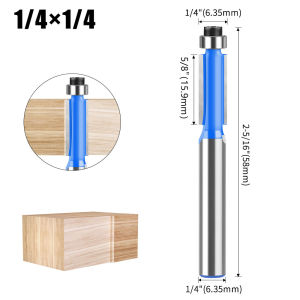Double-edge Bearing Trimming Tool Straight Milling Router Bit Trimming Machine Milling Cutter Woodworking Milling Cutter