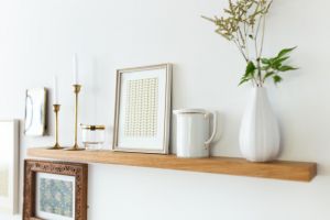 Kệ thanh ngang treo âm tường gỗ lõi xanh chống ẩm phủ melamin - Nội thất lắp ráp