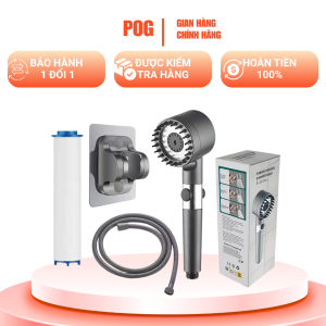 Vòi Sen Tăng Áp 3 Chế Độ Massage + Bộ Lọc Cặn - Tắm Cực Đã Lắp Đặt Dễ Dàng