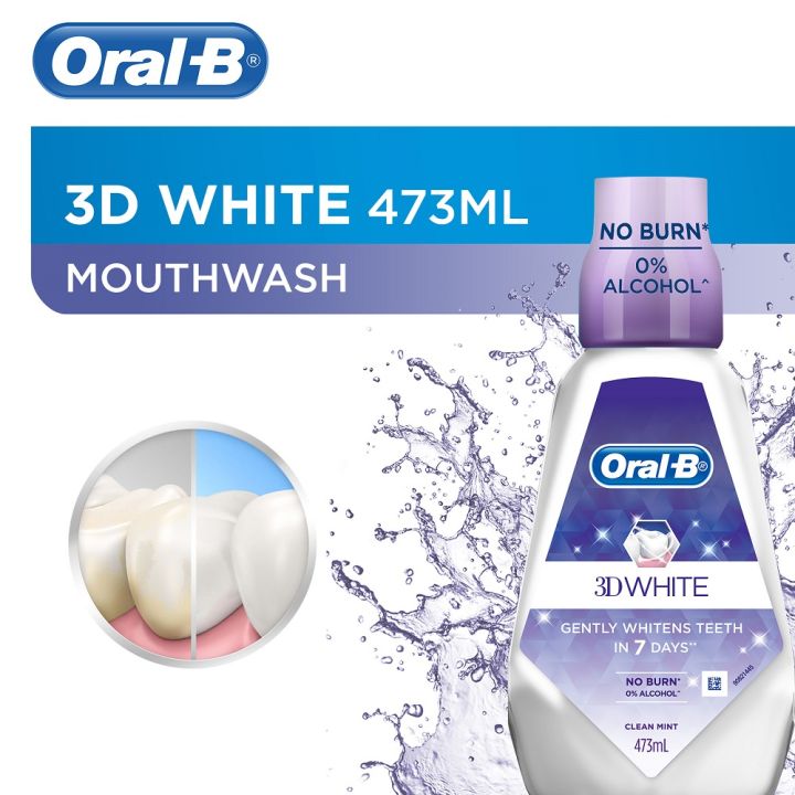 Oral-B Mouthwash 3D White 473mL | Lazada PH