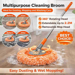 💥Sunflower Duster Mop Retractable Multifunctional Mop Floor Wall Ceiling Cleaning Mop 除尘拖把 可伸缩拖把