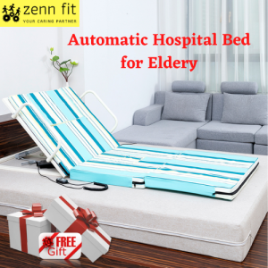 Automatic Medical Care Foldable Bed with Controller/ Bedstead Nursing Bed for Home Care Elderly Paralyse