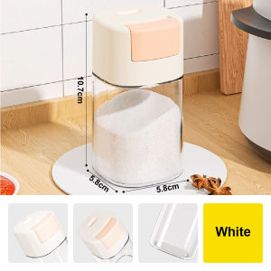 Citylife Salt Dispenser 180ml Salt Press Bottle Spice Container Sugar Pepper Container Condiments Kitchen