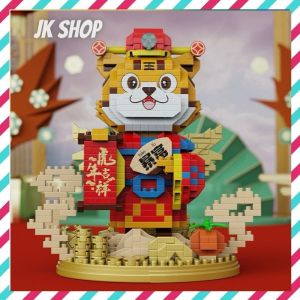 ️现货️ReadyStocks Tiger blocks toys 如虎添翼 极嘉6046 国潮 暴富 小老虎 微钻 小颗粒 积木 益智 拼装 玩具
