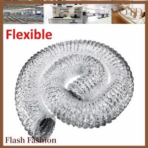 [Falsh F] 4inch Aluminum Ventilator Pipe Air Ventilation Hose Flexible Exhaust Duct 1.5M