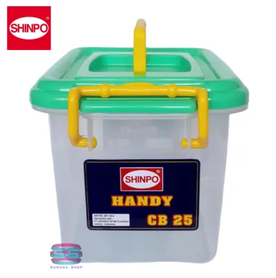 Container Box Shinpo Ukuran Lengkap CB 25 Handle Liter / CB 30 Liter Dengan Roda