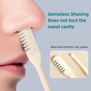 Double-Ended Manual Nose Hair Trimmer Shaver Clipper for Ear Hair Industrial Grade Nose Hair Remover