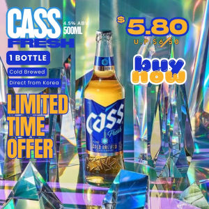 Cass Fresh Korean Beer 500ml - COLD BREW Beer - Direct from Korea
