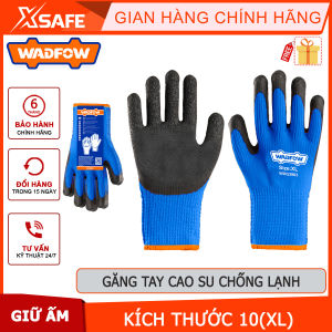Găng tay cao su chống lạnh WADFOW WXG3803 dày dặn lớp lót cách nhiệt giữa ấm chống lạnhchính hãng