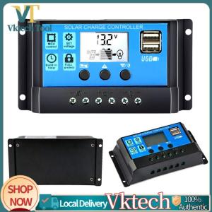 Smart Solar Power Controller with Adjustable LCD Display Dual USB Ports Timer for Residential and Commercial Use