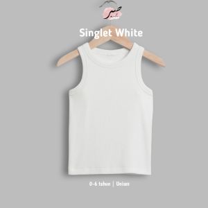 Kaos dalam anak singlet putih isi 12 pcs usia 1-6 tahun