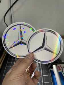 MERCEDES CAR LOGO  PREMIUM QUALITY STICKER BUY 1 TAKE 1 (waterproof scratch proof non faded)