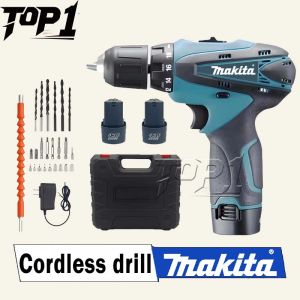 Makita 12V Double Speed Li-ion Battery Rechargeable Cordless Drill Driver cordless With 2 Batteries