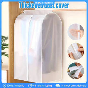 Clothing Dust Cover Clothes Garment Dust Cover Hanging Organizer Waterproof Dustproof Clothes Wardrobe Storage