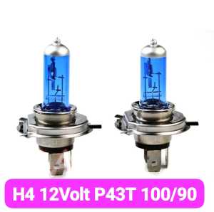 BOLAMP BO LAM LAMPU HALOGEN MOBIL XENON H4 12V 100/90 WATT P43T 3800K NYALA WHITE/PUTIH