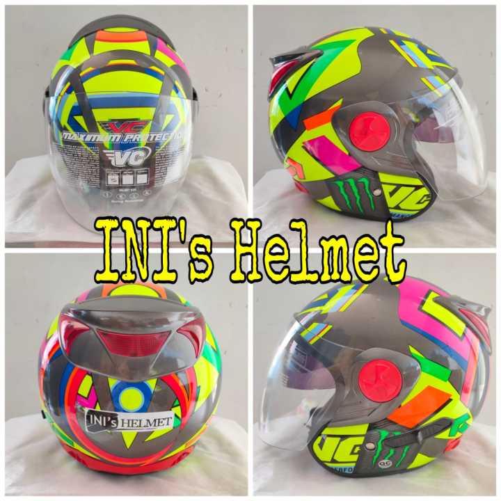 Helm ARL Dewasa SNI Double Visor kaca Premium Helmet with Low