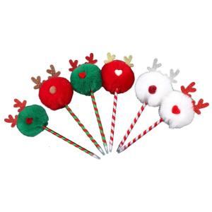 6Pcs Christmas Ballpoint Pen Writing Pen Stocking Fillers for Children Adult Boy Girl Writing Journaling