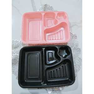 Mika Bento Sekat 4 isi 25set/Tray Bento Bintang SH V05