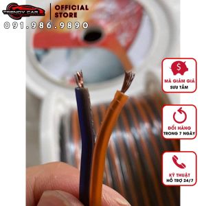 Dây Loa Lõi Đồng Vỏ Silicon có 2 Lõi Hãng KUERL Chống Nhiễu Dẻo Đàn Hồi Chuyên Dụng làm Loa Ô Tô Loa Gia Đình âm trần