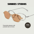 Sunnies Studios Clip-On Optical Willa (Eyeglasses Replaceable Graded Lens Polarized Men and Women). 