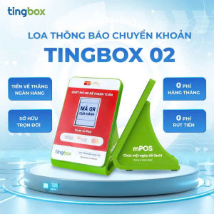 Loa thông minh di động cầm tay- TingBox Gắn Sim hoặc kết nối wifi tại chỗ- Loa đọc thông báo nhận tiền chuyển khoản QR Code thành công từ khách hàng