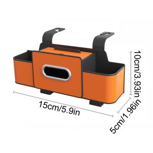 Túi đựng đồ treo ở ghế sau ô tô với ngăn để cốc + Hộp đựng khăn giấy + lưng ghế ô tô giá đỡ điện thoại túi lưu trữ Giá treo đa chức năng
