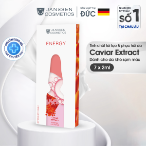 Tinh chất hỗ trợ tái tạo và phục hồi da - Janssen cosmetics caviar extract 25 ống x2 ml & 7 ống x2 ml