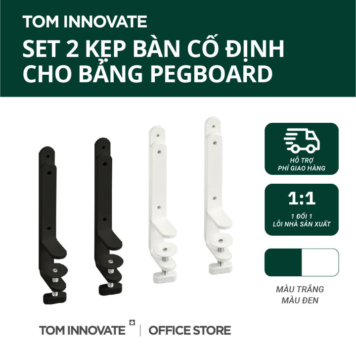 Gía đỡ cố định, kẹp bàn cho bảng cài treo tường pegboard Skadis - Tom ...