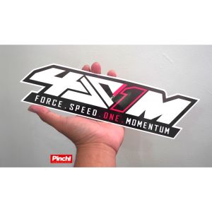 Pinch Motorcycle Sticker - 4S1M 30x9cm (12 inch)