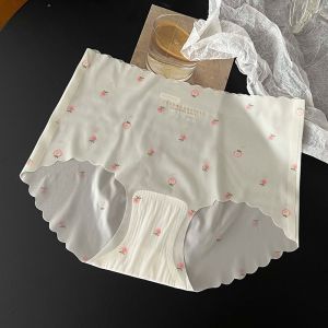 Celana Dalam Wanita Seamless Motif Strawberry CD Lembut Tanpa Jahitan Anti Nyeplak Celana Dalam Anti Gerah Semi Transparan Anti Nyeplak LOOKIS