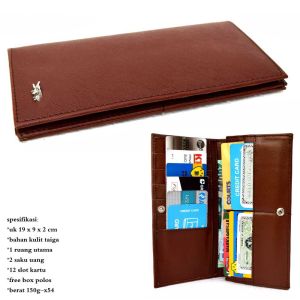 SESUAI GAMBAR Dompet Wanita Organaizer Slim Card Kulit Taiga