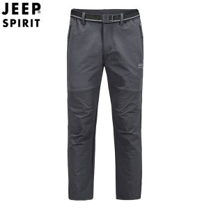 Jeep Spirit Quần Nam quá khổ Quần túi hộp rộng mồ hôi dày thoáng khi nhanh khô ngoài trời không thấm nước Quần túi hộp