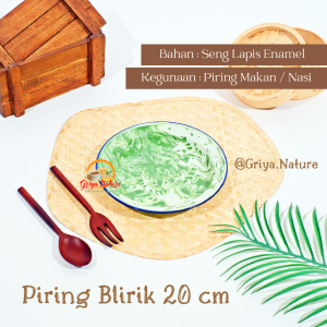 GRIYA NATURE [COD] Piring Blirik 20cm | Piring Makan Jadul | Piring Nasi Jaman Dulu | Piring Kaleng Jadul | Piring Enamel Tebal | Piring Besi Jadul | Piring Gembreng | Piring Lurik | Piring Blek Lepek Seng Jadul | Pisin Piring Seng Kecil Jaman Dulu Lorek