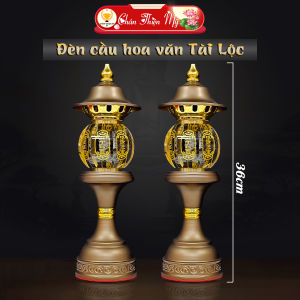 Đèn Phú Quý Hợp Kim Pha Lê Phong Thuỷ CHÂN THIỆN MỸ Vật Phẩm Thờ Cúng Trang Trí Bàn Thờ M06
