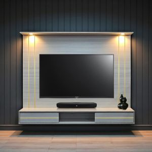 【Mr 99 Furniture】Kabinet Dinding TV 6 kaki/6 kaki Kabinet TV gantung/Lampu Led/Lampu Led