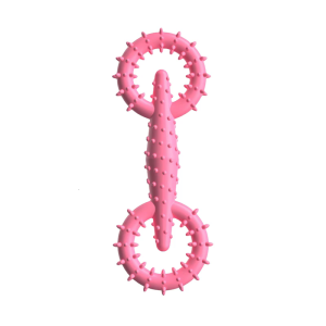 Dog Dental Chew Toy Design Rubber Durable For Teeth Cleaning Chew Resistant Interactive Bone Puppies Enrichment