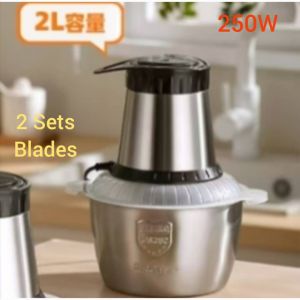 (2 Set Blades)2L Heavy Duty Blender Grinder Meat Mincer-Pengisar Daging Cili/ Pengisar Daging