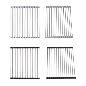 Rusts Resistant Nonrust Steel Sink Shelf Foldable Dish Drainer For Organizing Kitchen Tool Efficient Drying