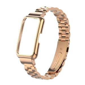 Metal Strap Suitable For Huawei band 9 strap/Huawei band 7 6 Strap Watch Metal Buckle Strap+Metal Frame Fashionable Versatile For Huawei band 10 9 8