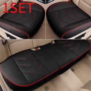 SEAMETAL Car Seat Cover Breathable Leather Soft Five Seat Surround Chair Four Seasons Universal Auto Cushion Protector