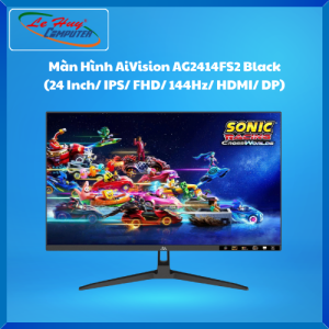Màn Hình AiVision AG2414FS2 Black/ White (24 Inch/ IPS/ FHD/ 144Hz/ HDMI/ DP) - Hàng Chính Hãng