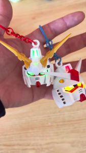 [QiaoFan] Bandai SD Robot Head Keychain Blind - Authentic LED GlowingFigure Bag Charm - 1pc Random - Collectible Toy Accessory