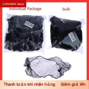 CS 50 cái tóc Net Đen đàn hồi bó tóc vô hình hairnet lưới Bun tóc Net 30 50 60cm Phụ kiện tóc