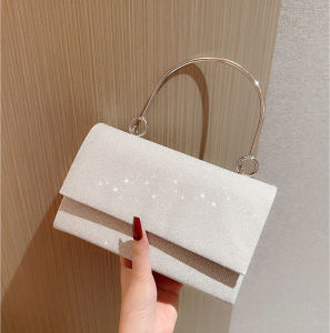 Clutch nữ nắp gập lấp lánh đi dự tiệc hẹn hò BAG U CGA18