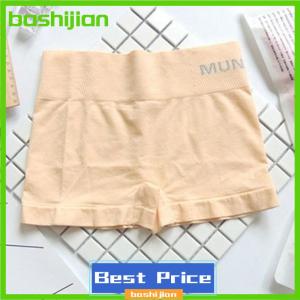 bashijian Boxers Womens Seamless Mid-waist Letter Pants Shapeing And Hip Lift Pants Boxers