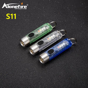 Alonefire S11 Small Powerful Mini Keychain LED Flashlight Portable Bright Torch SST20 LED IP65 Waterproof Camping Light