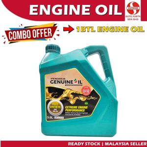 S2U Original Perodua Engine Oil 0W20 Genuine Fully Synthetic Axia Bezza Myvi D20N Minyak Hitam Enjin Kereta 0W-20 Tulen