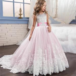 MQATZ Girls Dress A-Line Princess Dress Birthday Wedding Evening Kids Children Clothing 3-14 Years LP-231