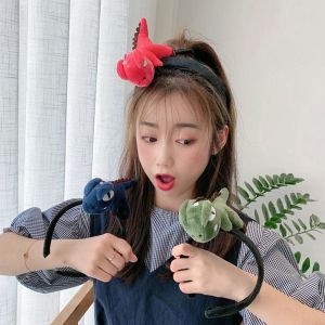 ERYRG หวาน เรียบง่าย ล้างหน้า สัตว์ เครื่องประดับผม ตุ๊กตา กิ๊บติดผมการ์ตูน ปลาฉลาม ที่คาดผมไดโนเสาร์ ที่คาดผม