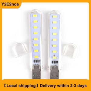 【Local shipping】 Mini USB LED Lamp 8 LED Camping Portable Night USB Gadget Lighting For PC Laptop